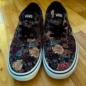 Floral Vans Shoes 7,5